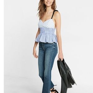 Ruched Cotton Poplin Cami